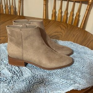 J. Crew Suede Tan Ankle Boots
